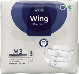 Abena Wing M3 Medium Waist 70 110cm Unisex 3000ml Blue