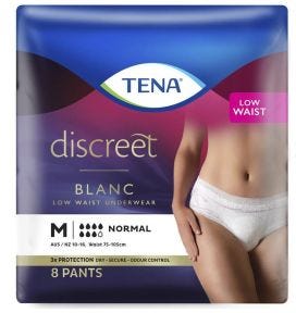 Tena Pants Women Discreet Blanc Medium Waist 75 105cm 880ml