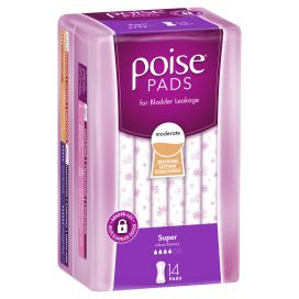 Poise Pads Super 276x120mm Female 370ml 276mm White