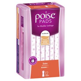 Poise Pads Extra 315x120mm Female 540ml 315mm White