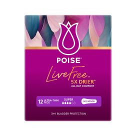 Poise Live Free Pad Female 150ml