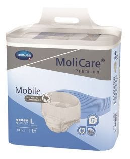 Molicare Premium Mobile 6 Drops Large Waist 100 150cm Unisex 1963ml