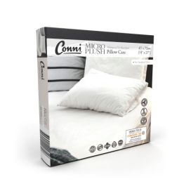 Micro Plush Pillow Cover 45x70cm Waterproof White