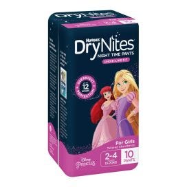 Huggies Drynites Pyjama Pants 2 4 Years Girl 13 20 Kg