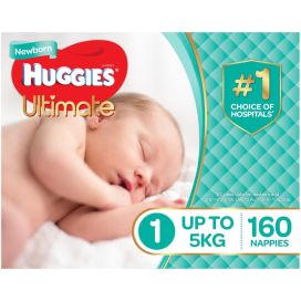 Huggies Nappies Newborn Size 1 Unisex