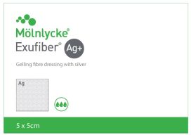 Exufiber Ag+ Dressing 5x5cm