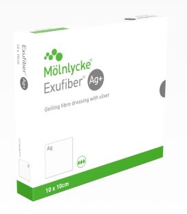 Exufiber Ag+ Dressing 10x10cm