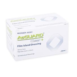 Asguard Clear Film Island Dressing 4 Cm X 5 Cm