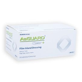 Asguard Clear Film Island Dressing 6 Cm X 7 Cm