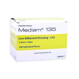 Mediam 135 Lite Low Adherent Dressing 7.5 Cmx10 Cm