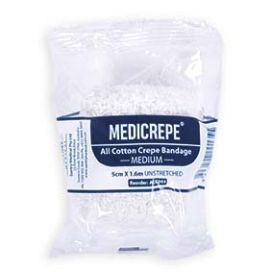 Medicrepe Cotton Crepe Bandage Medium 5cmx1.6mtr