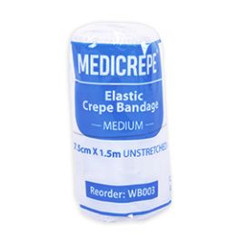 Medicrepe Elastic Crepe Bandage Medium 7.5cmx1.5mtr