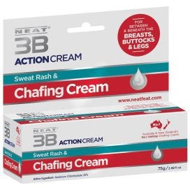 Neat 3 B Action Sweat Rash And Chafing Cream 75g