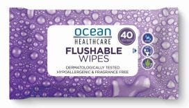 Ocean Healthcare Flushable Toilet Wipes 13 X 16 Cm