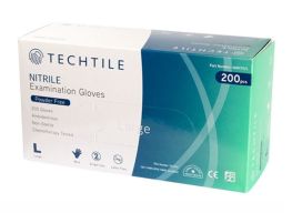Techtile Gloves Nitrile Large Blue