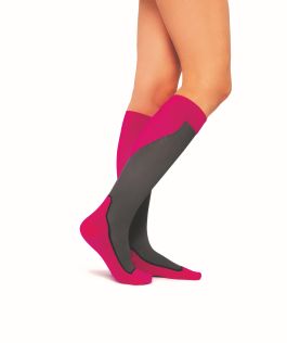 Jobst Sport Knee High Compression Sock Large Pink