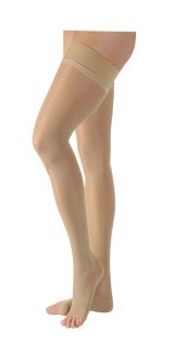 Jobst Ultrasheer Sensitive Thigh High Closed Toe Large Natural