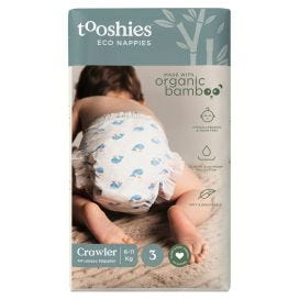 Tooshies Organic Bamboo Nappies Size 3 6 11kg Crawler