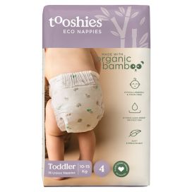 Tooshies Organic Bamboo Nappies Size 4 10 15kg Toddler