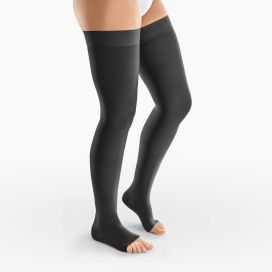 Venosan Stockings 7000 Agh Ccl 2 Long Open Toe Plain Top Small Black