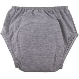 Minappi Lycra Full Brief For Double Incontinence Custom Made Unisex 300ml Cotton Grey