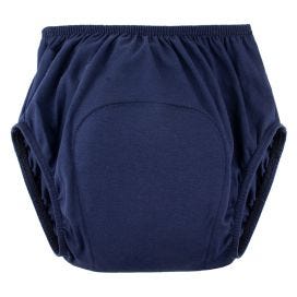 Minappi Lycra Full Brief For Double Incontinence 12 14 Fr Waist 65 80cm Unisex 300ml Cotton Navy