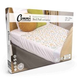 Conni Fitted Bed Pad Sheet 92x100cm Single Charcoal