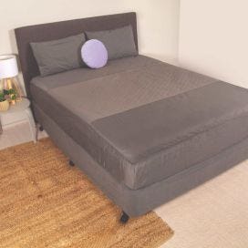Conni Fitted Bed Pad Sheet 137x85cm Double Charcoal