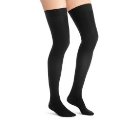 Jobst Ultrasheer Sensitive Thigh High Closed Toe Large Black