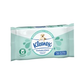 Kleenex Flushable Wipes 165x129mm Cotton Fresh