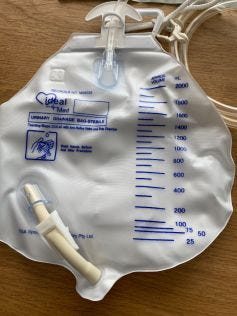 UNOQUIP Urine Drainage Uno Bag Cs Nrv Hg 2000ml 120cm Tube