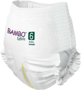 Bambo Nature Pants Size 6 15 Kg+Lycra Xx Large Unisex