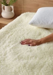 Staydry Absorbent & Waterproof Wool Topper Bed Pad Qb Queen