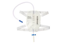 Mdevices Leg Bag With Silicone Lined Straps & Fabric Fastener 500ml Unisex 50cm Tube
