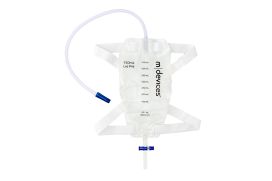 Mdevices Leg Bag With Silicone Lined Straps & Fabric Fastener 750ml Unisex 50cm Tube