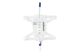 Mdevices Leg Bag With Silicone Lined Straps & Fabric Fastener 500ml Unisex 10cm Tube