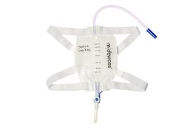 Mdevices Leg Bag With Silicone Lined Straps & Fabric Fastener 500ml Unisex 30cm Tube