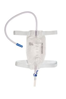 Mdevices Leg Bag With Silicone Lined Straps & Fabric Fastener 500ml Unisex 50cm Tube
