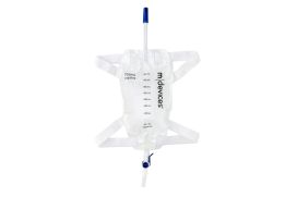 Mdevices Leg Bag With Silicone Lined Straps & Fabric Fastener 750ml Unisex 10cm Tube