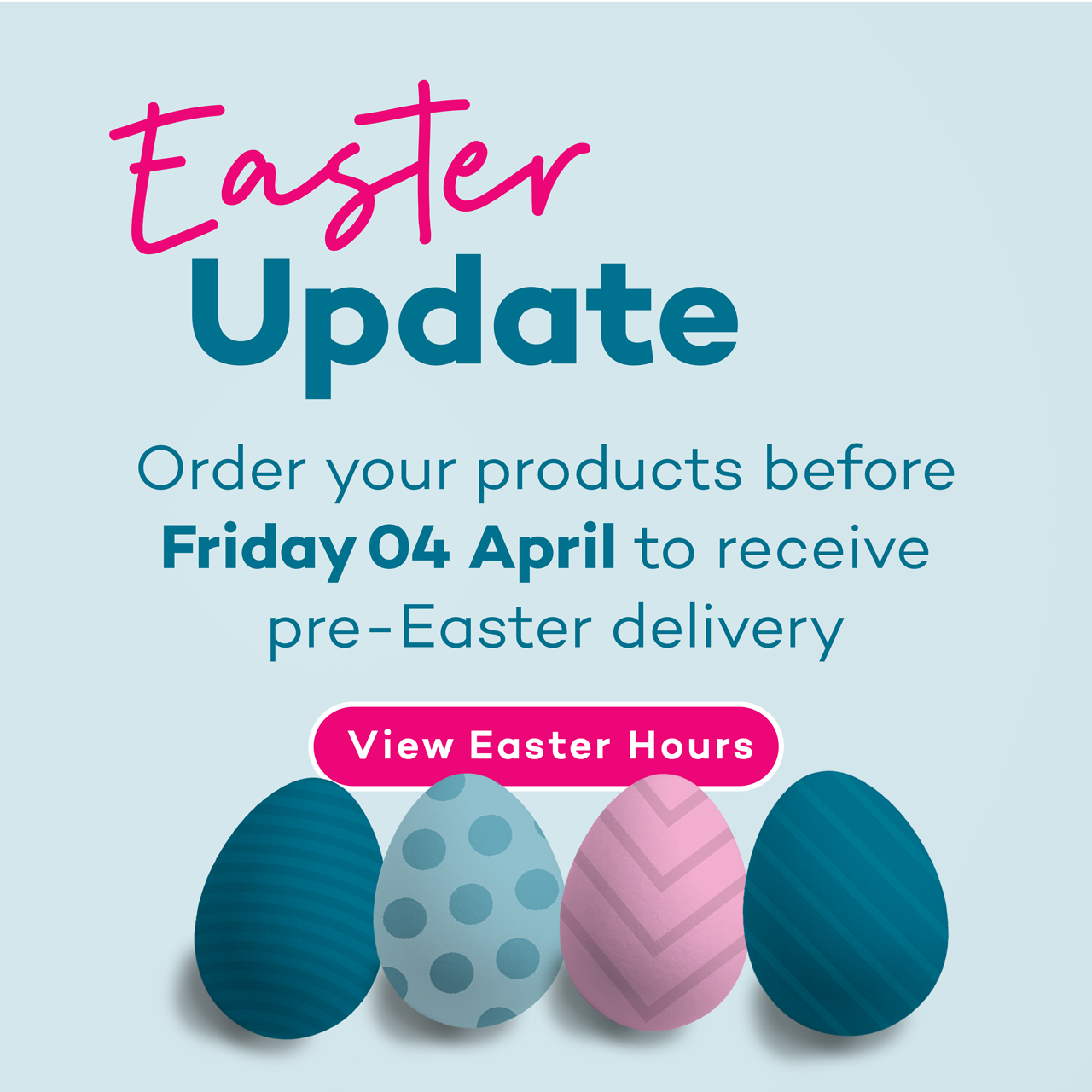Easter Period Opening Hours